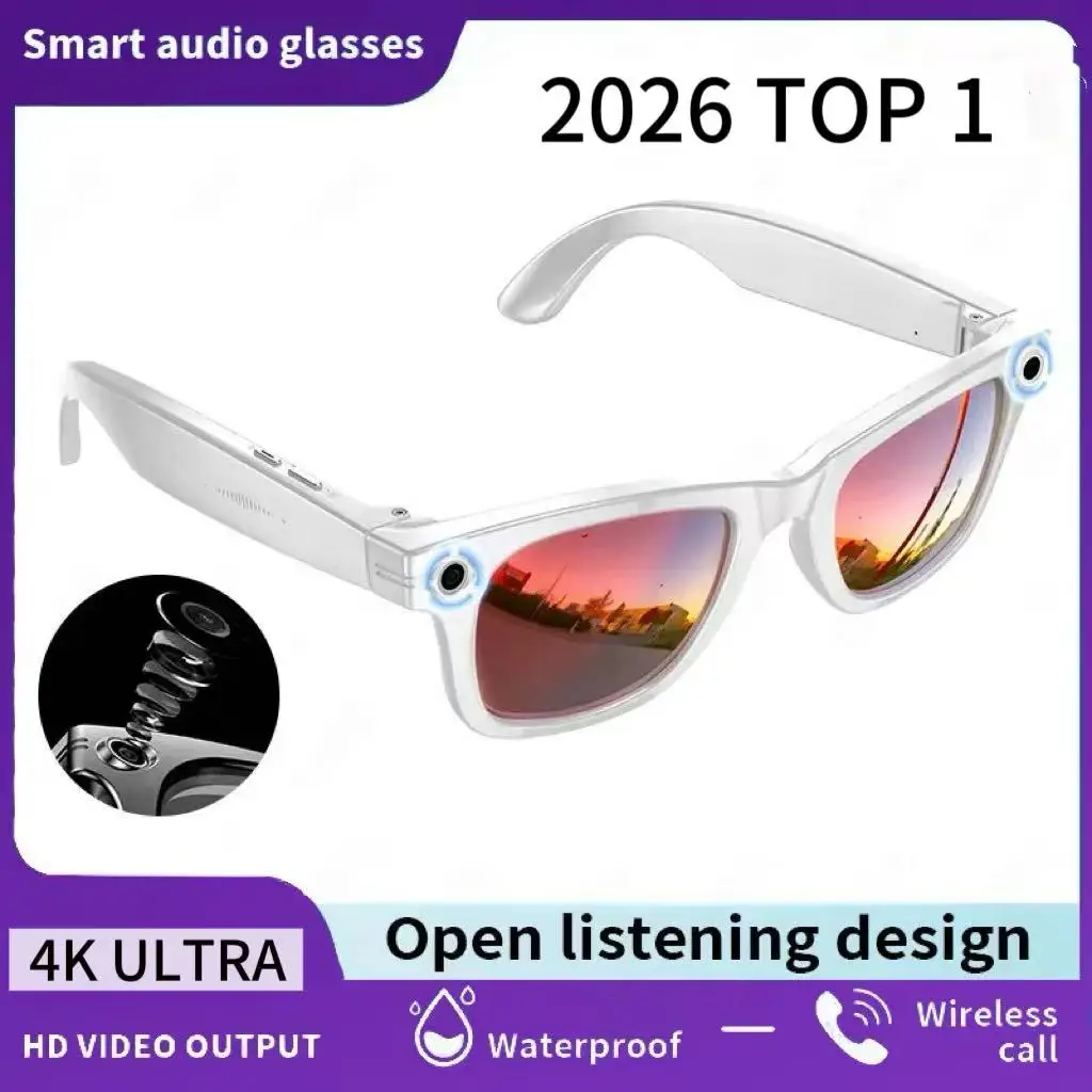 for meta 2026 TOP 1 AI voor Meta Smart Glasses met 8MP camera, video-opname, vertaling in 100+ talen, zonnebril, Bluetooth-oproepen en muziekweergave