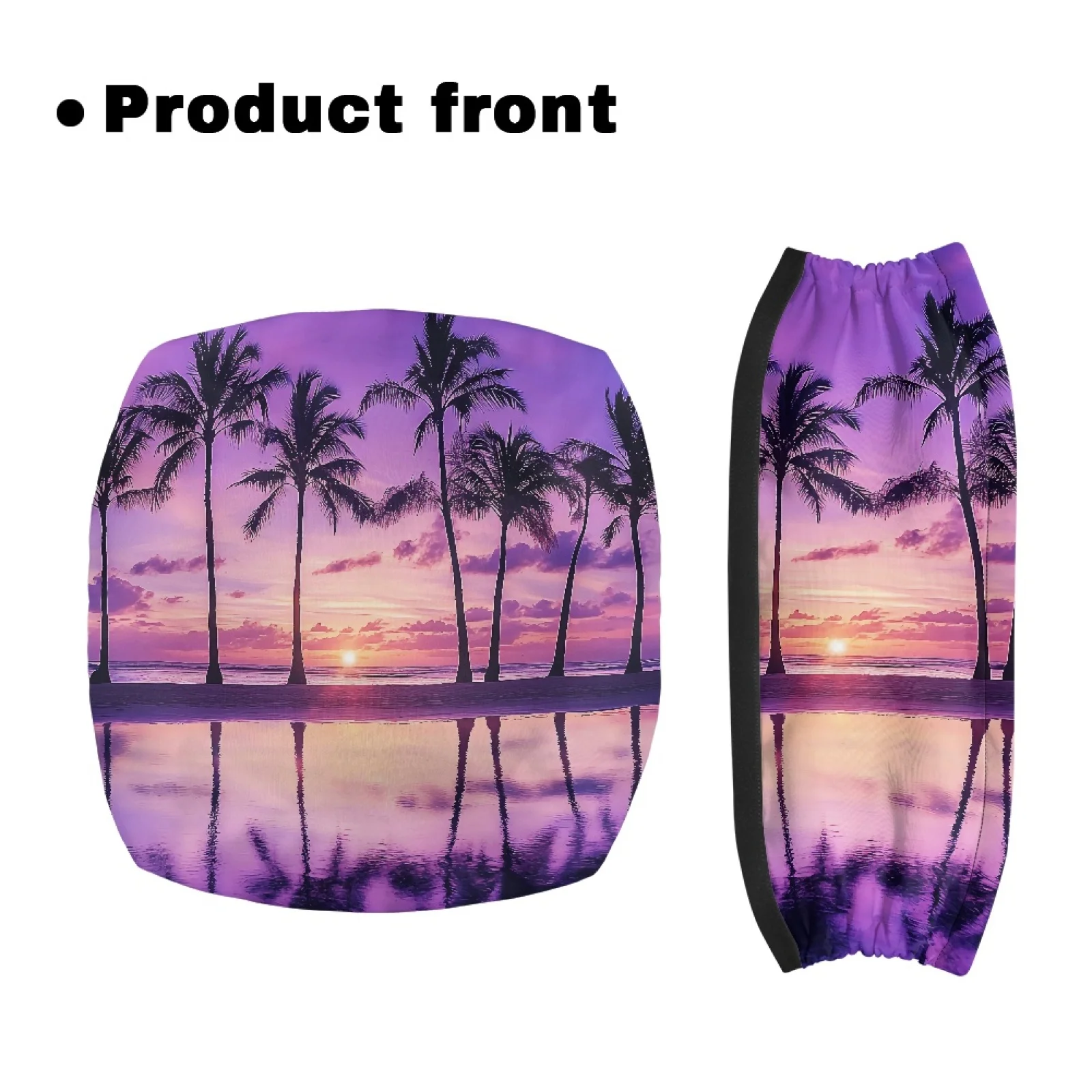 Coloranimal Easy to Use Quick Installation 2 Pieces Walker Seat Cover for Seniors for Indoor Palm Tree