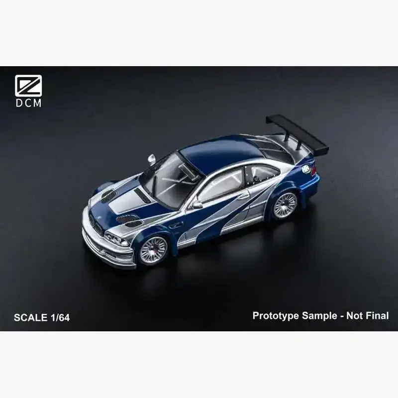 DCM Disponibile 1:64 E46 M3 GTR Diecast Diorama Collezione di modelli di auto Giocattoli in miniatura
