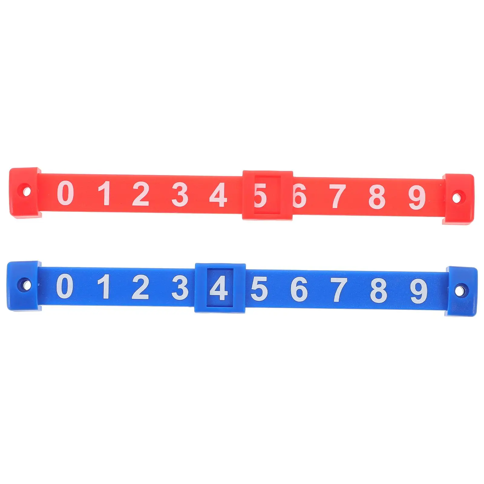 

2 Bright Background PP Material Foosball Score Counters Small Size Storage Table Soccer Game Props Accessories