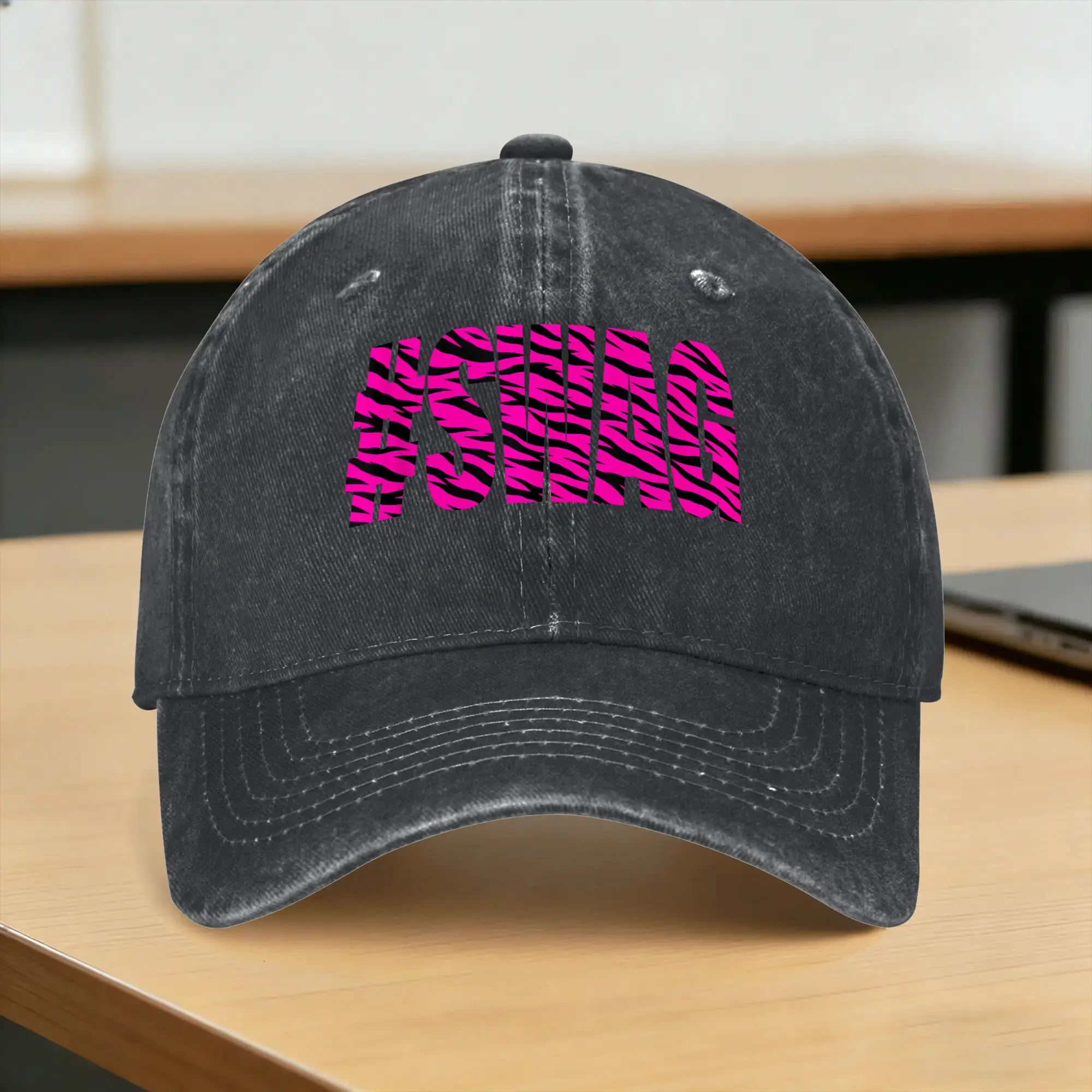 Hashtag Swag Pink Casual Baseball Cap Summer  Trucker Hat Adjustable Tennis Skate Snapback Cap Unisex Men y2k Cool Baseball Caps