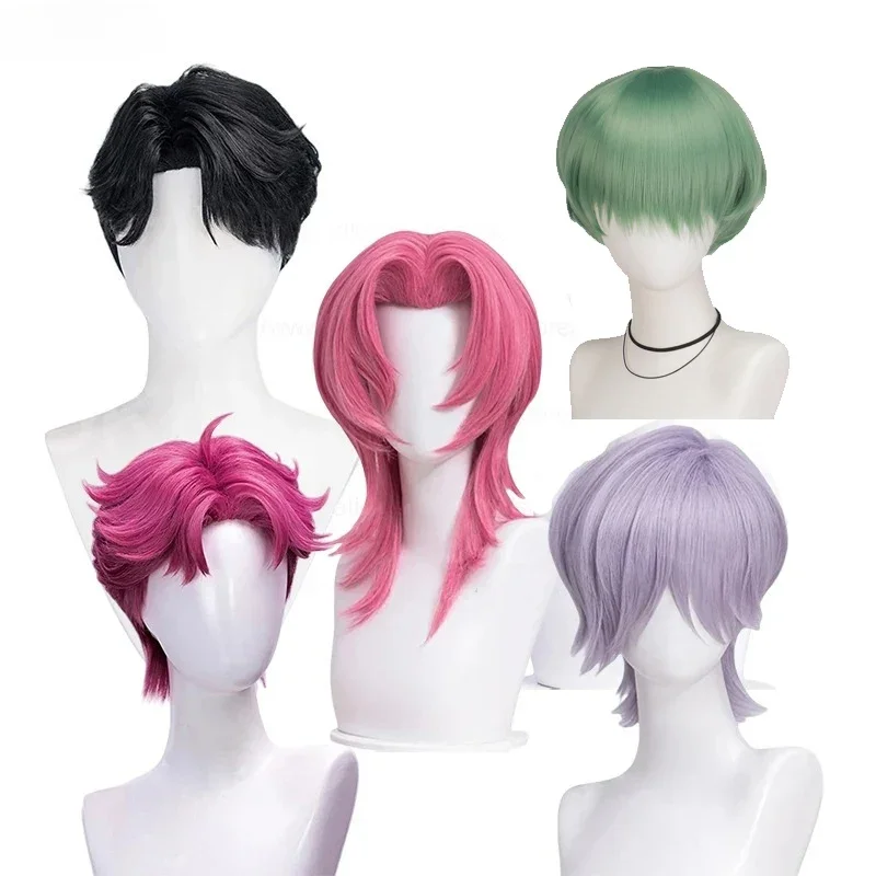 

Saja Boys Jinu Baby Abby Mystery Romance Cosplay Wig Kpop Demon Hunters Cosplay Heat Resistant Synthetic Hair Anime Wigs