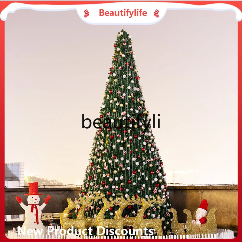 

Outdoor Giant Christmas Tree 6m 8m 10m Decorations for Mall Hotel Xmas Display