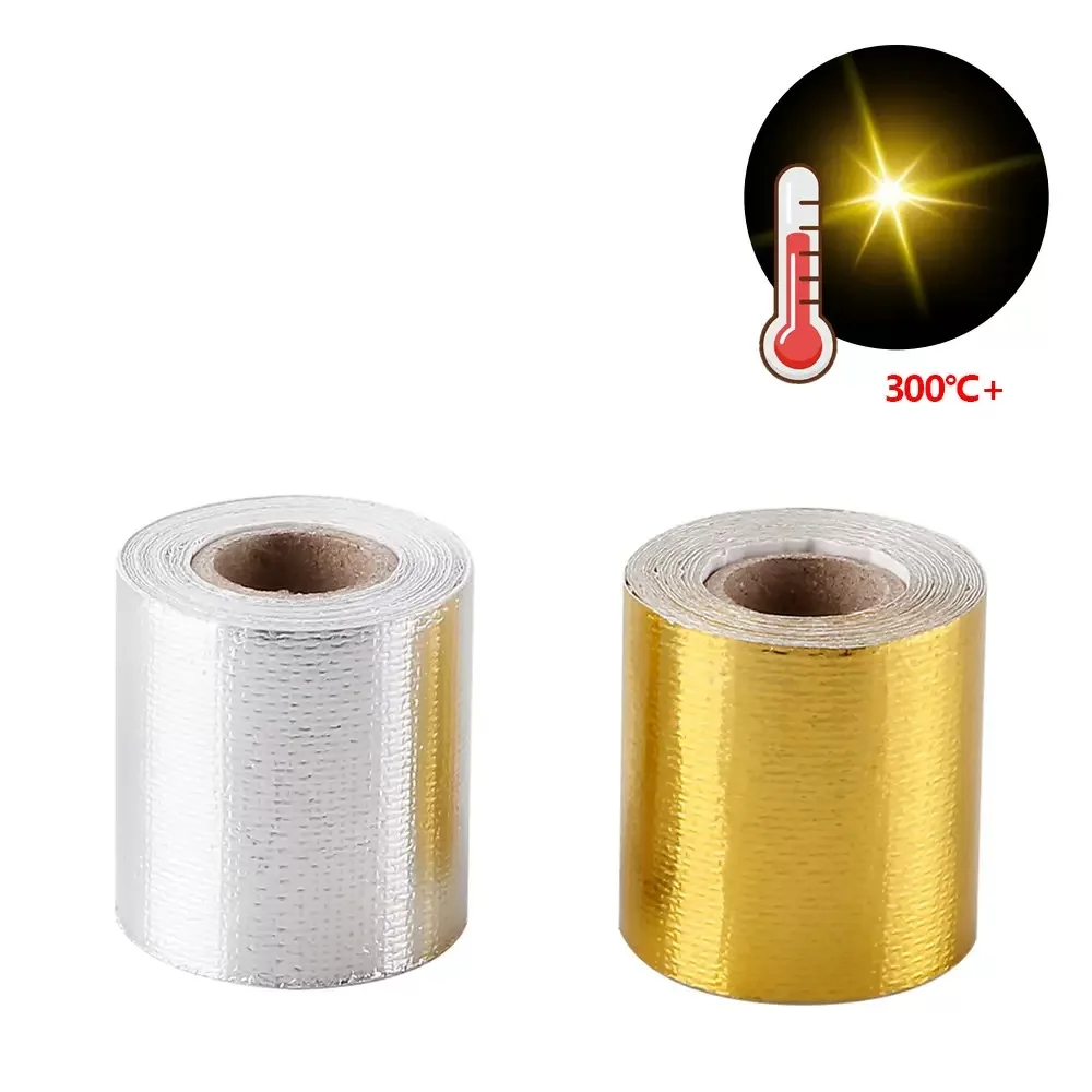 Automotive intake pipe aluminum foil insulation tape sound insulation cotton wrapping cloth heatresistant clothtape selfadhesive