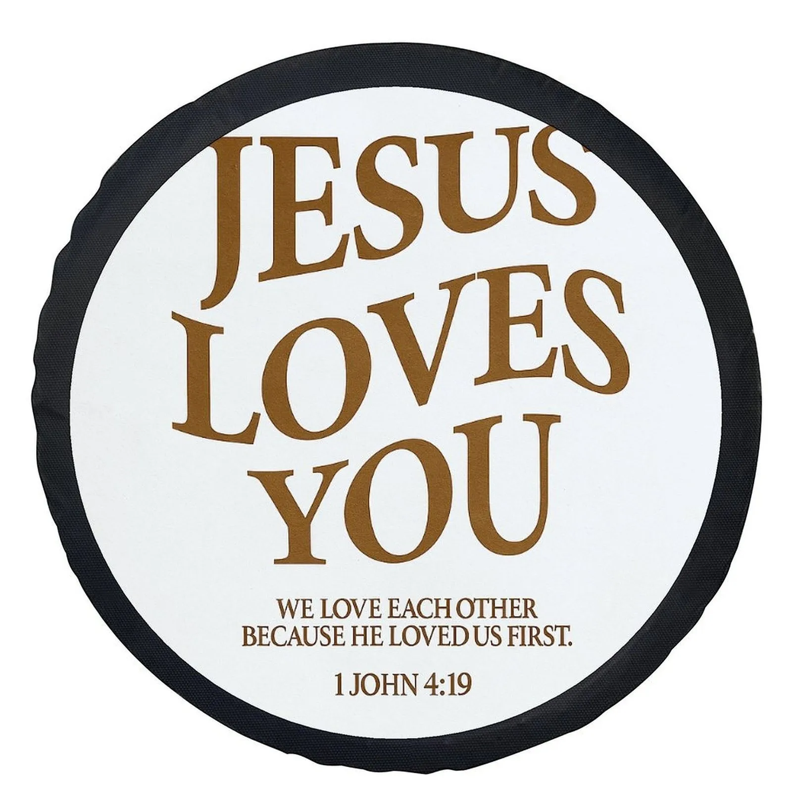 

Jesus Loves You Christian Tire Cover Universal Fit Waterproof Spare Wheel Protector