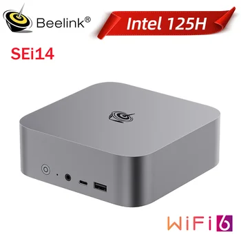Beel- Mini PC SEi14, Intel Core Ultra 5, ink dai, 32GB dr5 RAM, 1 ks, M.2 NVMe SSD, Type C, Gbps, Wifi6, BT5.2 كمبيوتر للألعاب, مقابل SER8
