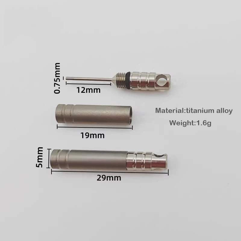 Mini Titanium SIM Card Tray Ejector Tool EDC Portable Key Pendant Ejector Pins Needle Remover for Tech Accessories