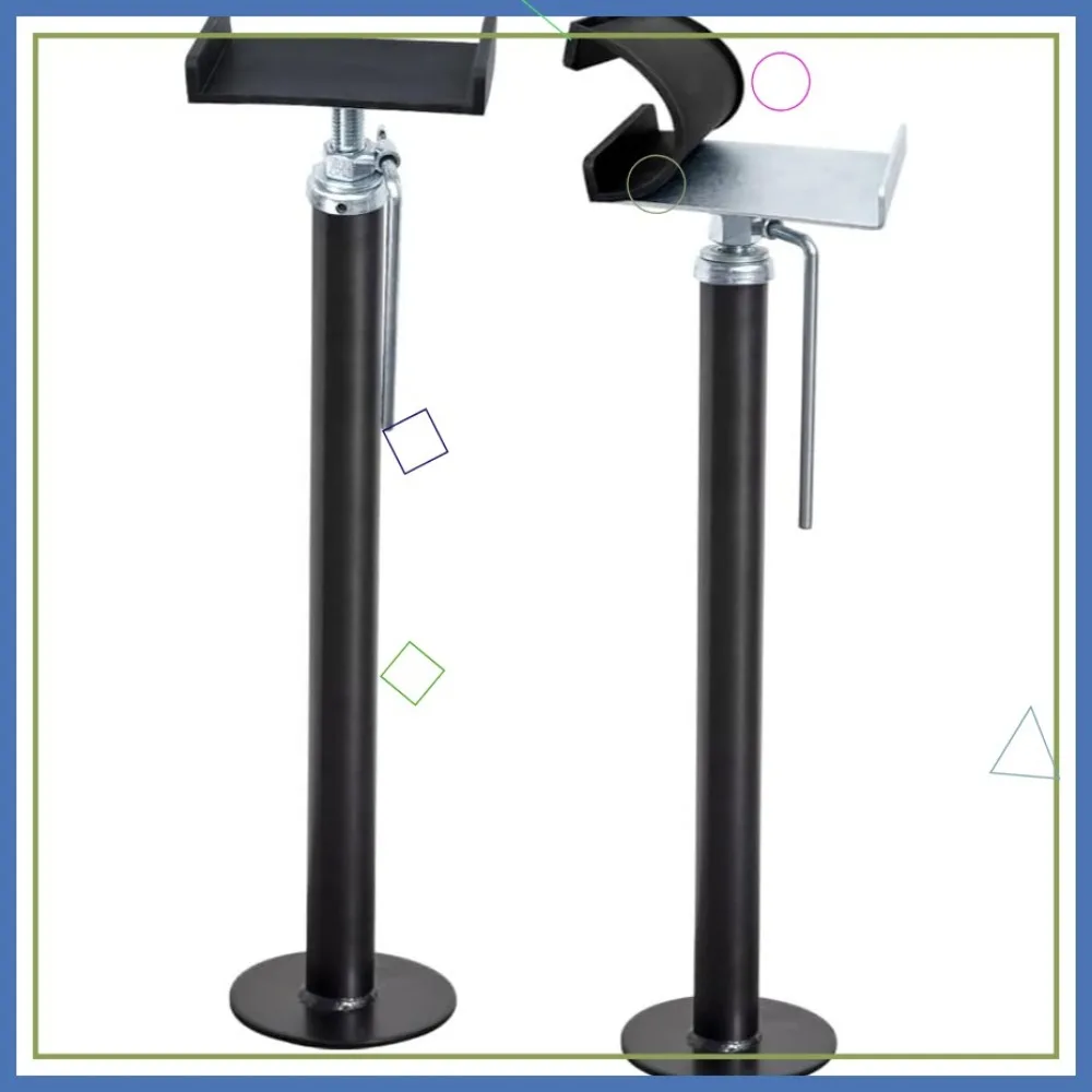 مقابس تثبيت RV Slide Out مع حصيرة مضادة للاهتزاز، سعة 5000 رطل، عبوة من 2 للتخييم والمقطورات #1