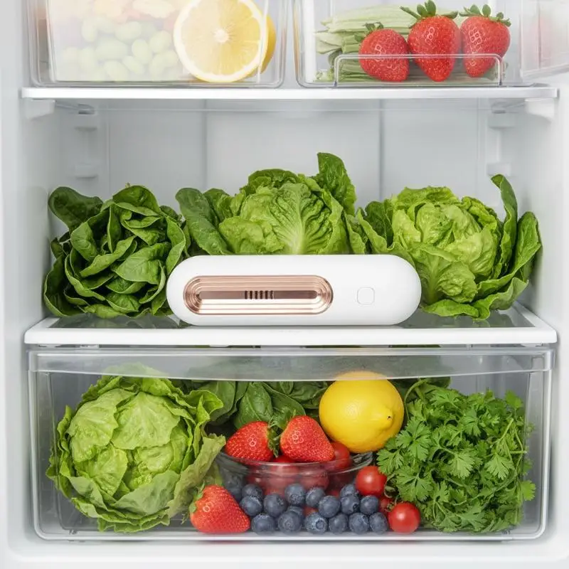 

Multi-Functional Air Purifier & Deodorizer For Refrigerator, Car, Pet Area, Toilet - Eliminates Odors And Extends Food Freshness