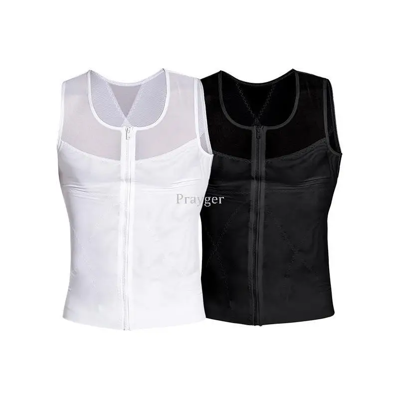 Men Body Shaper Corset Gynecomastia Tops Slimming Waist Control Chest Vest Belly Trimmer Abdomen Underwear