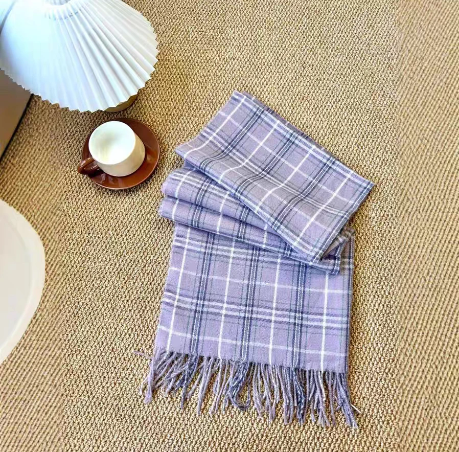 

100% Cashmere Scarf - Plaid Check Tartan Warm Soft Scarf, Gift for Women and Men