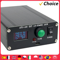 ATU‑100 Antenna Tuner Mini Automatic for Radio Equipment 1.8~55MHz 0.96IN with Housing Electrical Tools