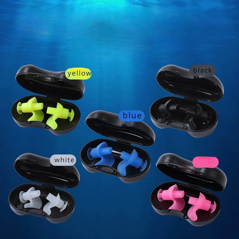 Ear Plugs Swimming Waterproof Silicone Earplugs for Swimming, Showering, Surfing & Bathing Swimming Accessories Pool Ear Plug