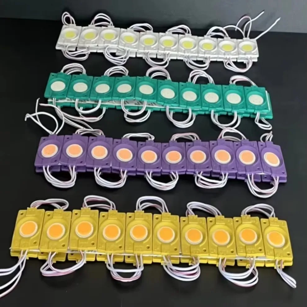 20Pcs 12V COB LED Module IP65 Waterproof Warm White Red Blue Yellow Pink for Advertising Sign Shop Banner Backlight Decor Light