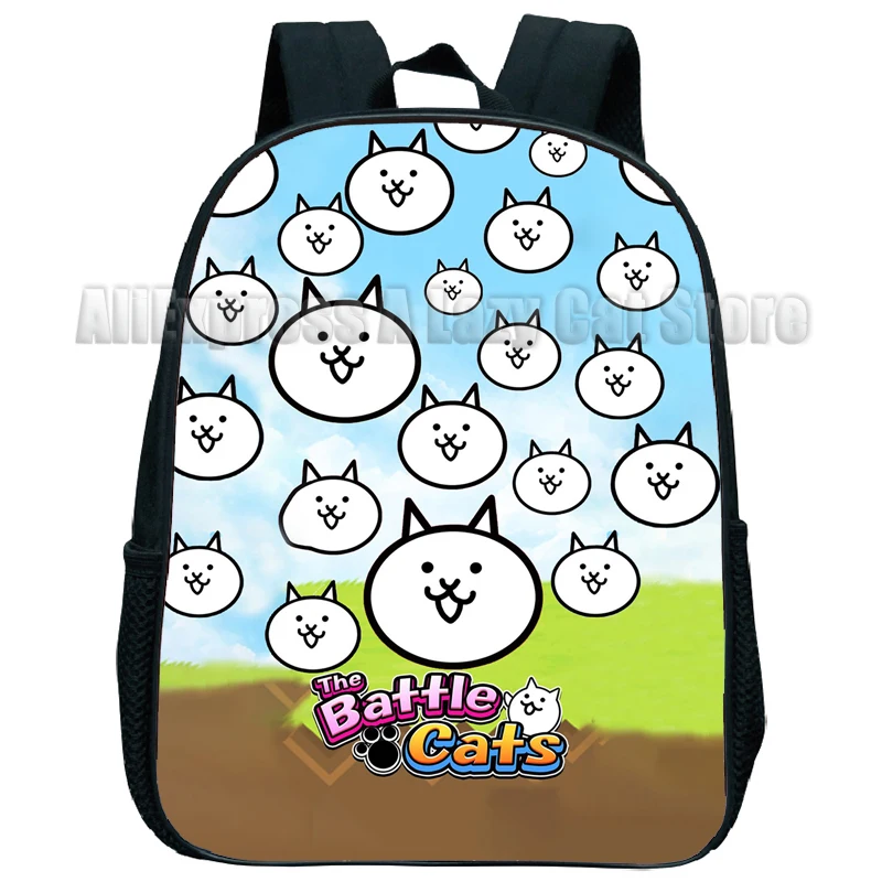 Mochila De felpa The Battle Cats para niños, juego de dibujos animados, Bolsa Escolar para jardín de infantes, regalo para bebés, niños y niñas