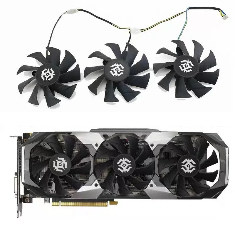 

3pcs Original 87MM GTX 1070 X-Gaming GPU Cooler for Zotac Geforce GTX 1060 1070 X-Gaming Graphics Cooling Fan