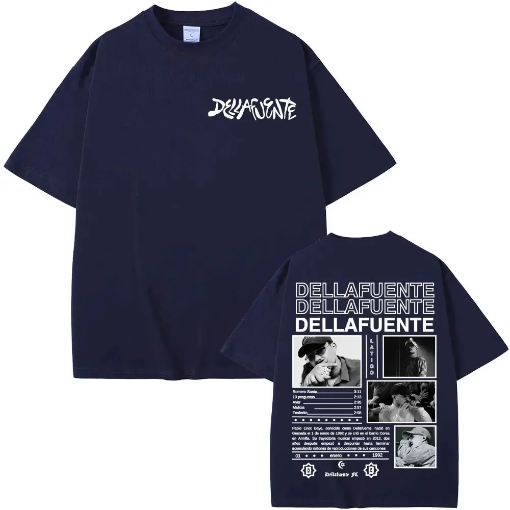 

2025 Tour T-shirts Men Women Rapper Dellafuente New Album Harajuku Gothic Hip Hop Punk T Shirt Fashion Casual Oversized T-shirt