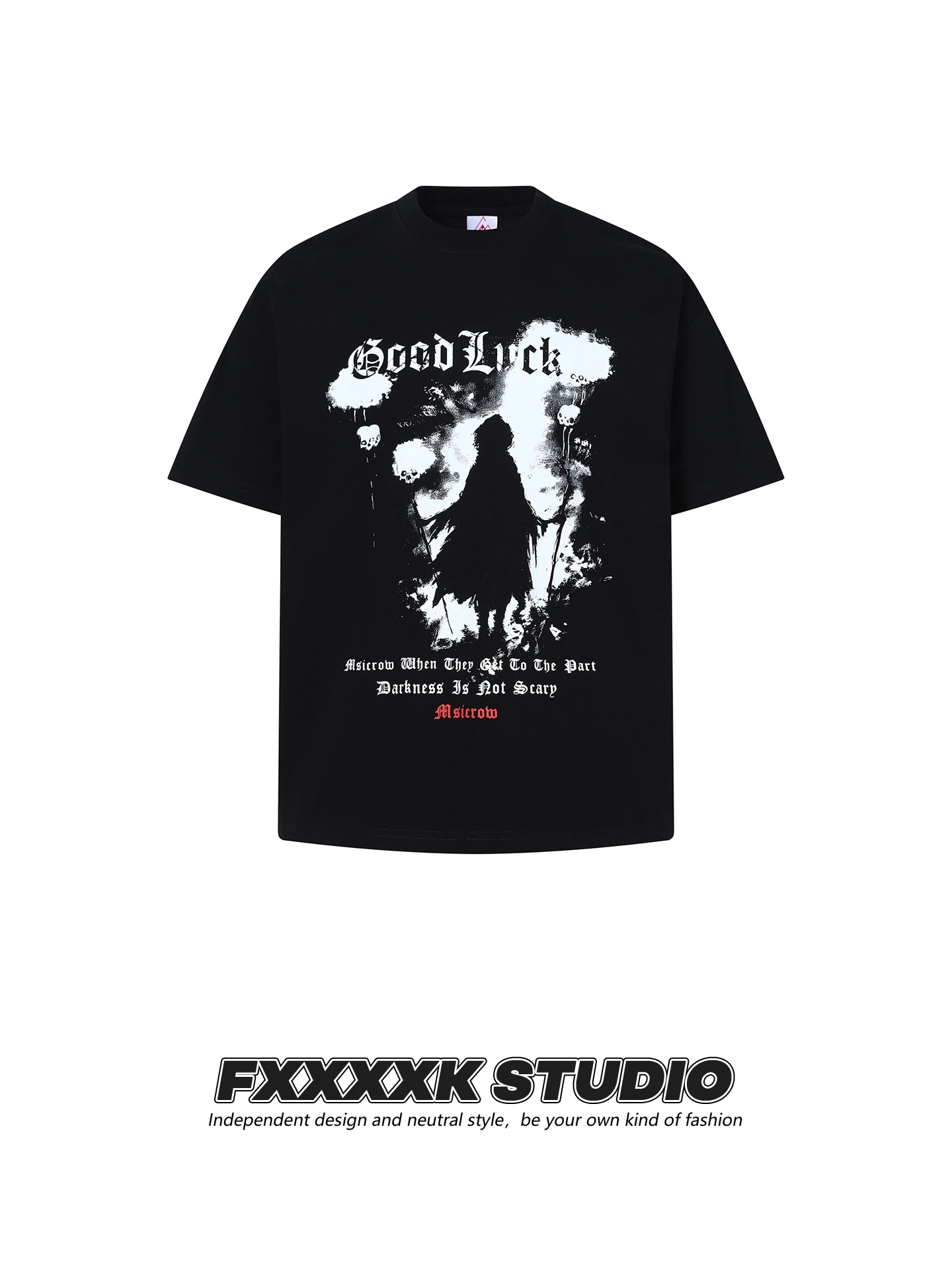 

Оригинальная футболка FXK High Street Abib Sle с абстрактным принтом Ghost fiti, оверсайз, из чистого хлопка, с коротким рукавом, для пар, летняя одежда