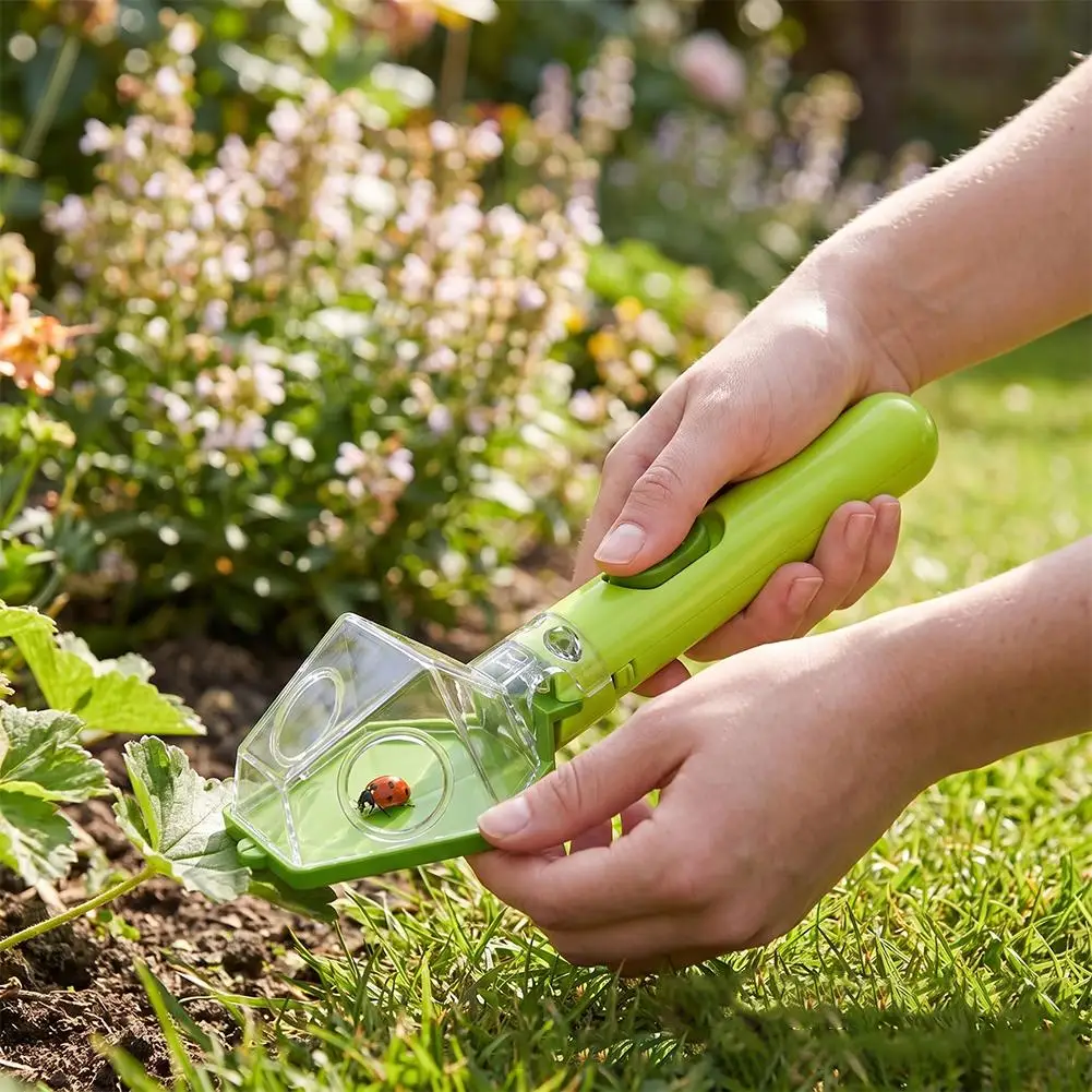 Bug Catcher for Kids, 6X Magnifier Outdoor Exploration Educational Insect Viewer, Handheld Insect Trap, Nature Learning Gadget