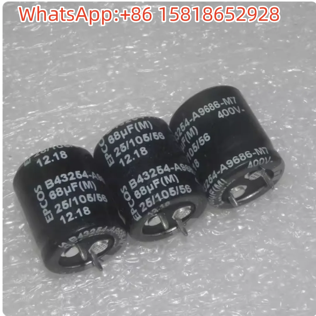 5pcs 68UF 400V Original Siemens Tube Amplifier Electrolytic Capacitor 400V68UF Size 22*25mm