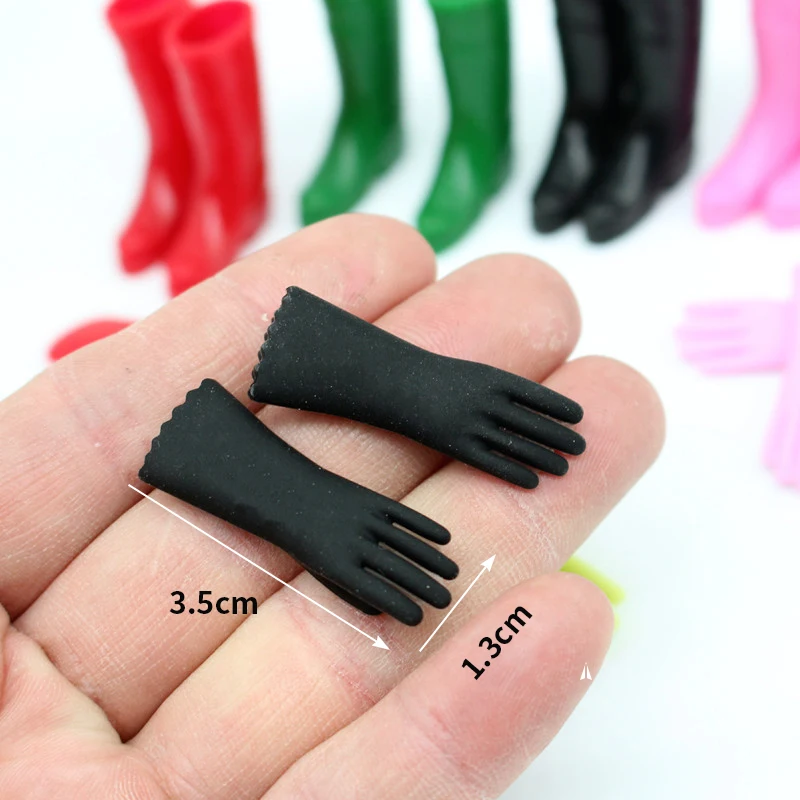 1Pair Doll House Mini Simulation Gel Gloves Miniature Kitchen Horticulture Scene Home Cleaning Prop Model Dollhouse Accessories