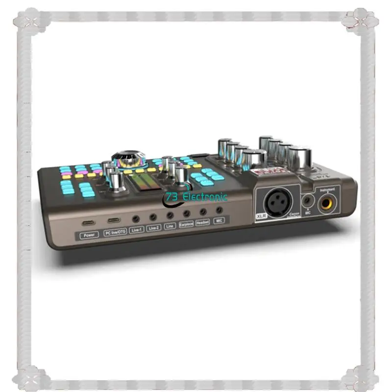 24-Hour Delivery SK80 Sound Card Bluetooth Stereo Five-Channel Audio Sound Card For Outdoor Live Broadcast With Singing Function