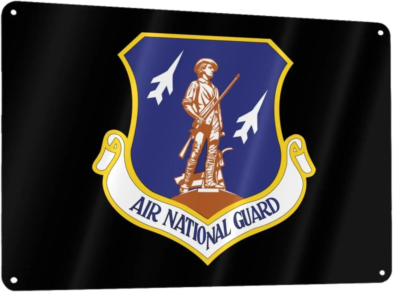 US Air National Guard Metal Sign, 8x12 Inch Metal Wall Art Signs Cover Aluminum for Men/Women/Indoor/Outdoor sign sign