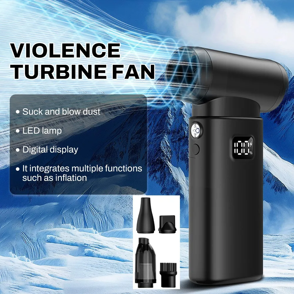 

Powerful Dust Blower 800000RPM Brushless Motor Outdoor Air Duster Blower Type-C Rechargeable Air Blower Cleaning PC Turbo Fan
