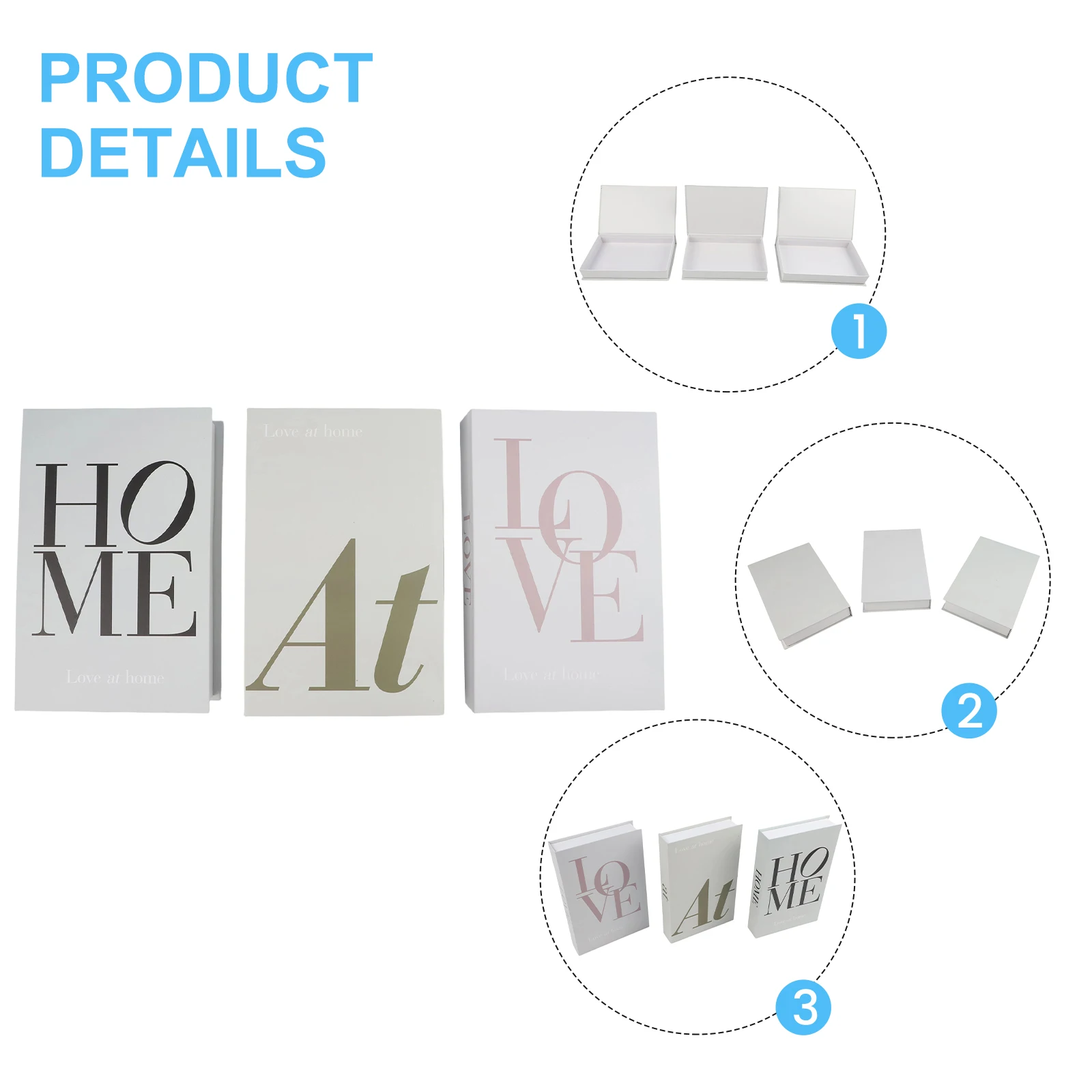 Elegant Decorative Storage Option Fashion Design Books 26.7*17*4.2cm Decorative Book Box Premium Feel Robust Materials