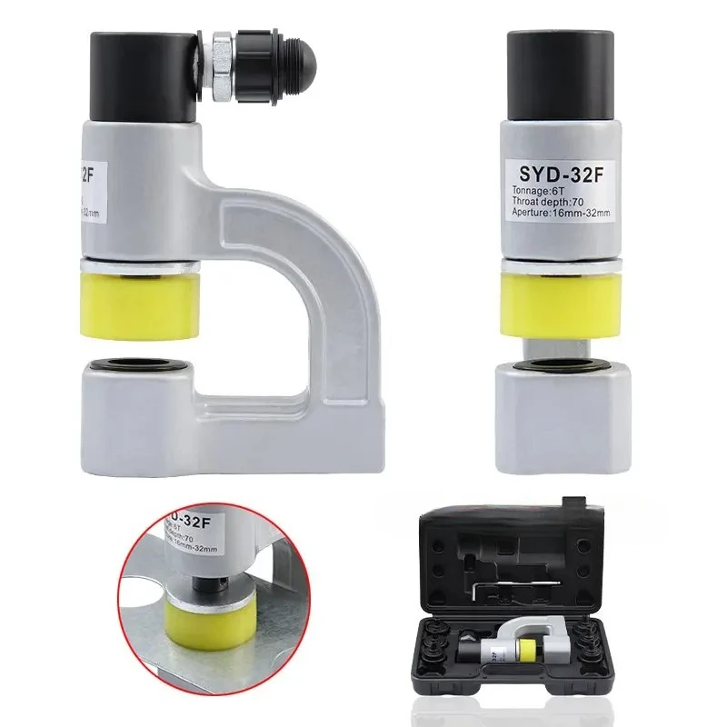 

2026SYD-32F Split type Hydraulic cable bridge hole puncher 6-32mm 2.5mm below 6 tons of output
