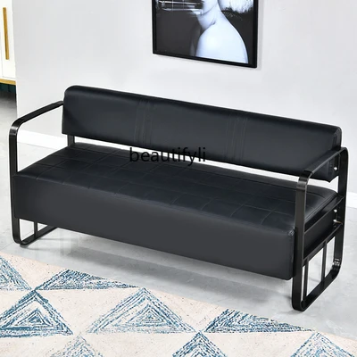 Barber Shop Sofa Beauty Salon Light Luxury Rest Chair Reception Negotiation Bar Chair Hair Salon Chair