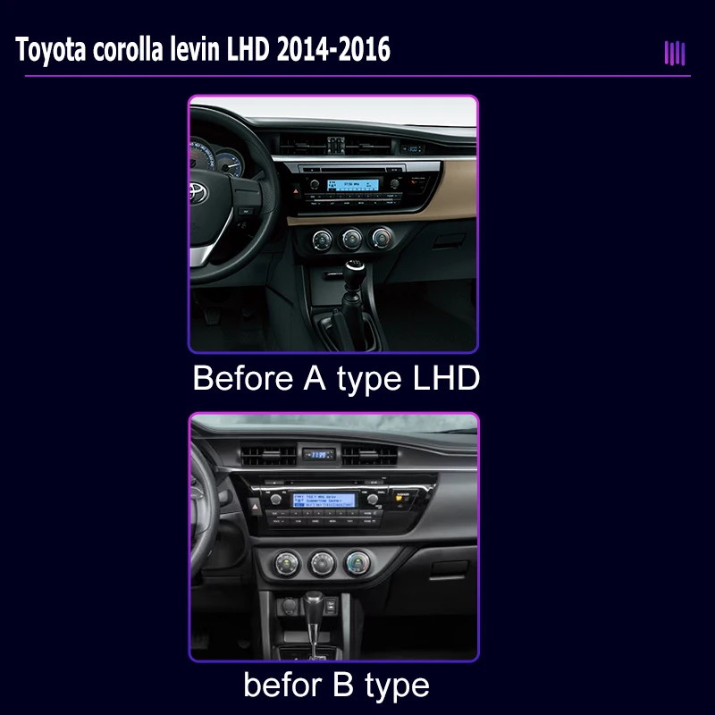 roadivox Android car radio for Toyota corolla levin LHD 2014 2016 GPS Navigation video Multimedia Player tape recorder