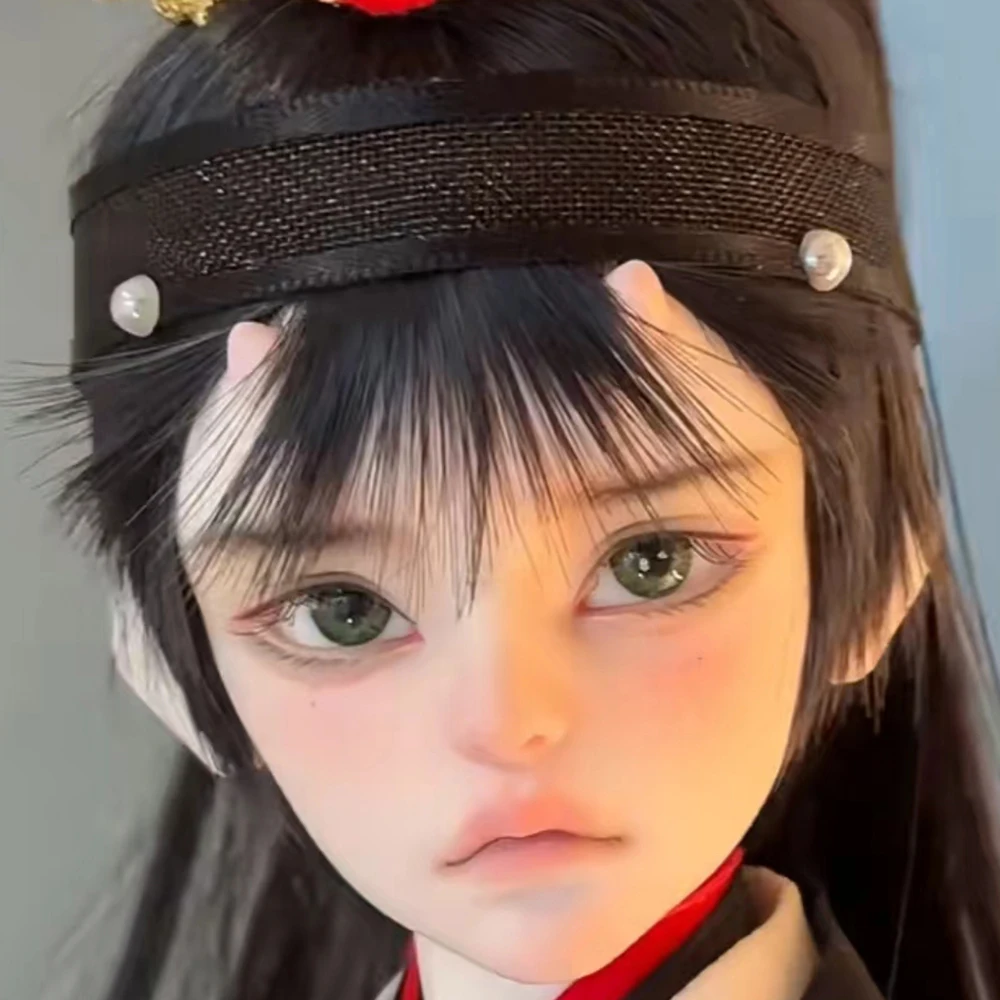 

New 1/4 BJD Doll Boy Head No Makeup Resin Doll DIY Dragon Boy Doll Head Without Makeup Doll Accessories BJD Toys