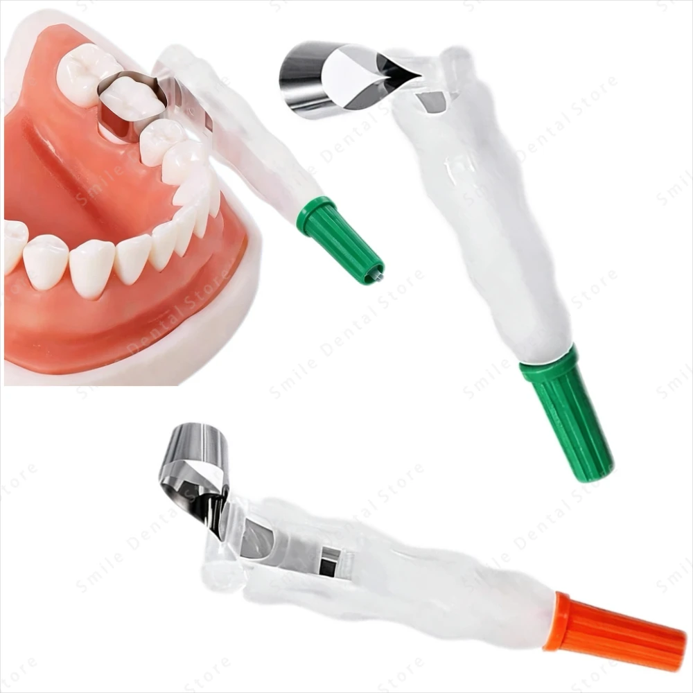 Dental Matrix Bands Wing & Wingless Stainless Steel Polyester Film 48Pcs Autoclavable Restorative Auxiliary Forming Bands