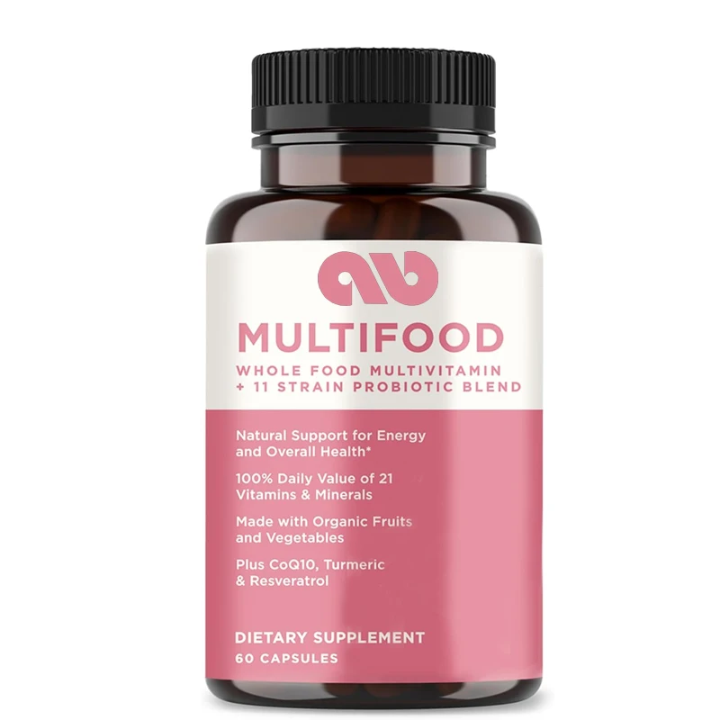 

Multifood Women's Whole Foods Vitamin Complex | Enhances Energy, Supports Gut and Immune Health | Vegetarian | 60 Capsules