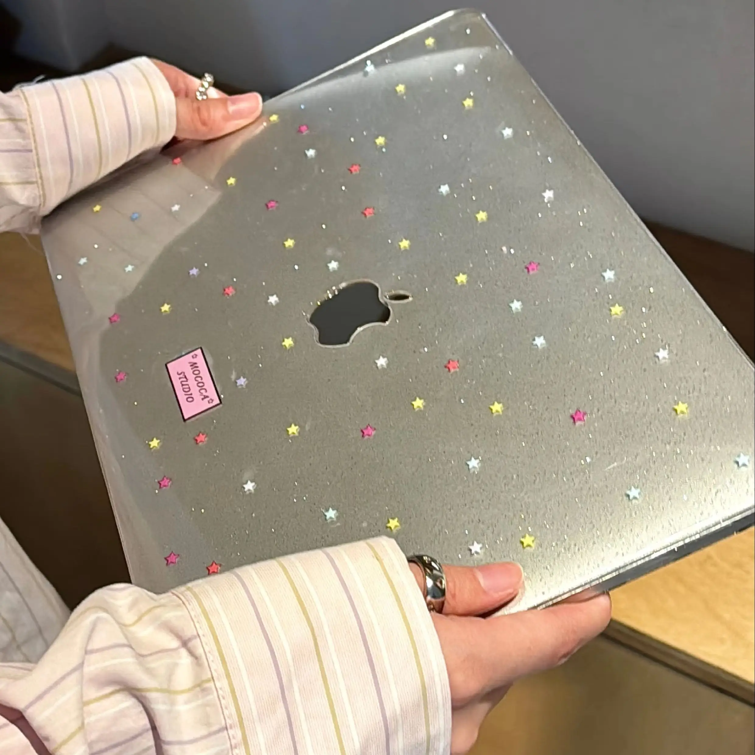 Korean Colorful Star ins Shining Laptop Case For Macbook Air 13.6 M4 NEO 15 M3 Hard Cover For Mac Book Pro 13 M1 M2 14 M4 M5 16