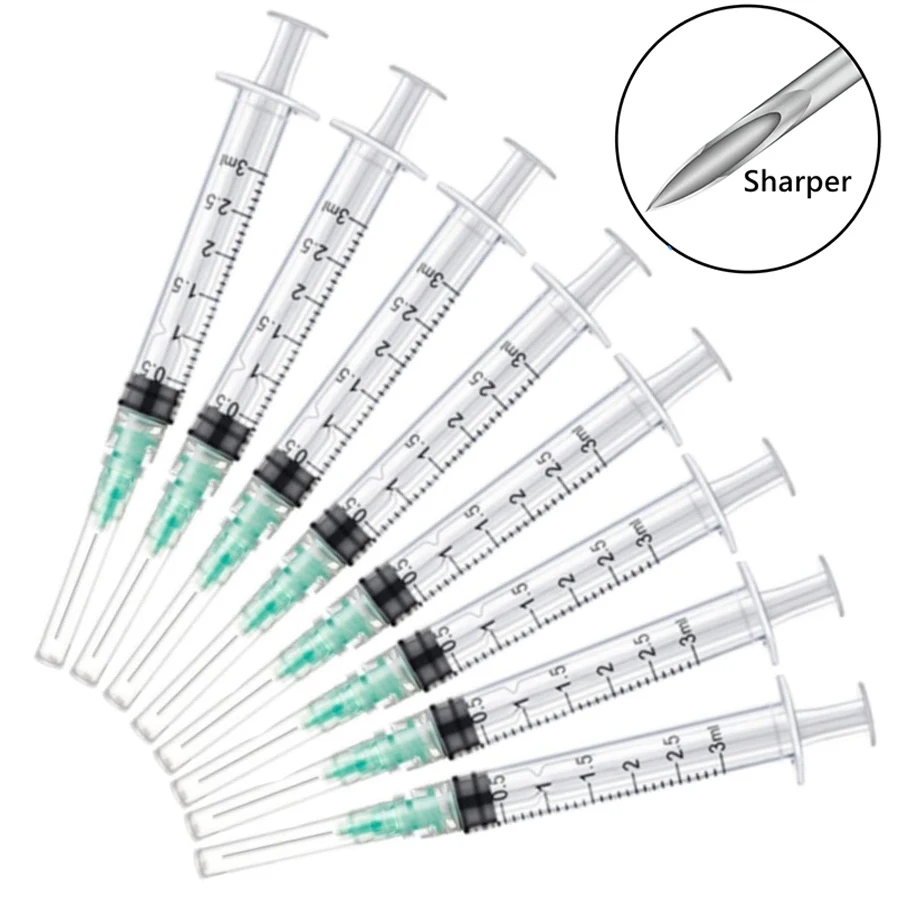 3ml Disposable Luer Lock Syringe, Suitable for Pets and Farm Animals, Industrial Use, Laboratory Dispensing, and Manual Applications