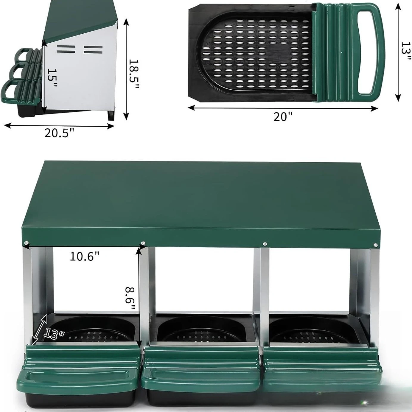 

Chicken egg galvanized egg laying box can be hung flat 34 holes