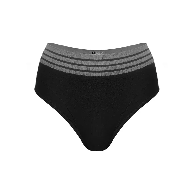 Ladies Seamless Panties Combined Stitching Waist Half Wrapped Hip Support Briefs Stylish Comfortable Underwear