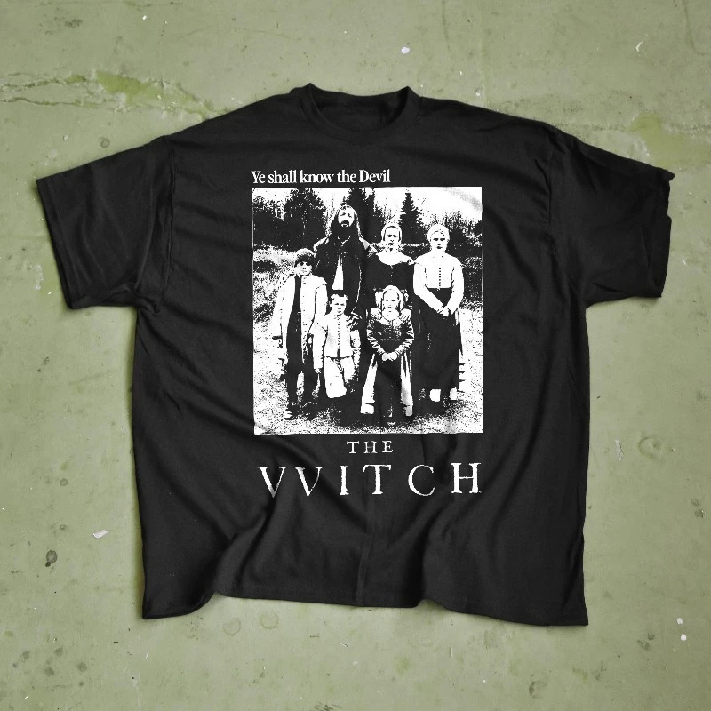 The Witch Movie T-Shirt A24 Horror, Black Phillip Tee All-season casual comfortable base layer T-shirt, unisex.