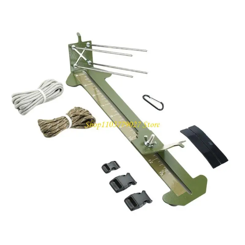 

C4DF Paracord Bracelets Jig Tool Stainless Steel Braiding Tool For Weaving Parachute Cord Bracelets Wristbands Decorations