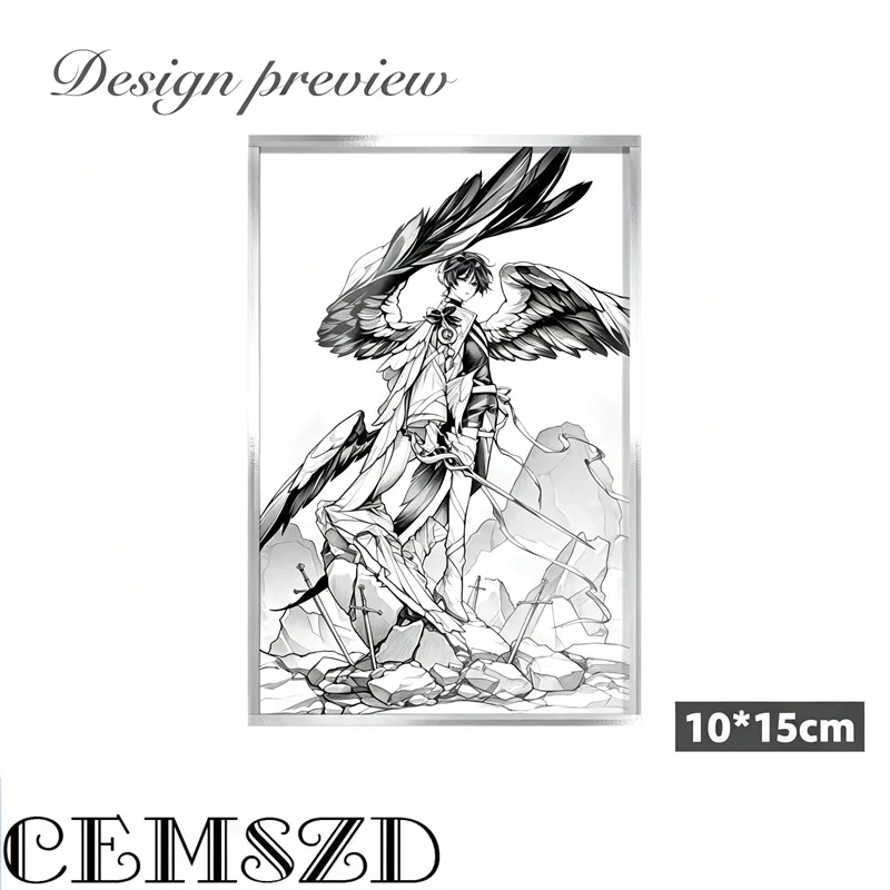 [Edición Limitada] Juego Genshin Impact Wanderer Cosplay, Papel Acrílico de 100*150mm, Accesorios de Personajes de Anime, Artículos de Disfraces para Halloween