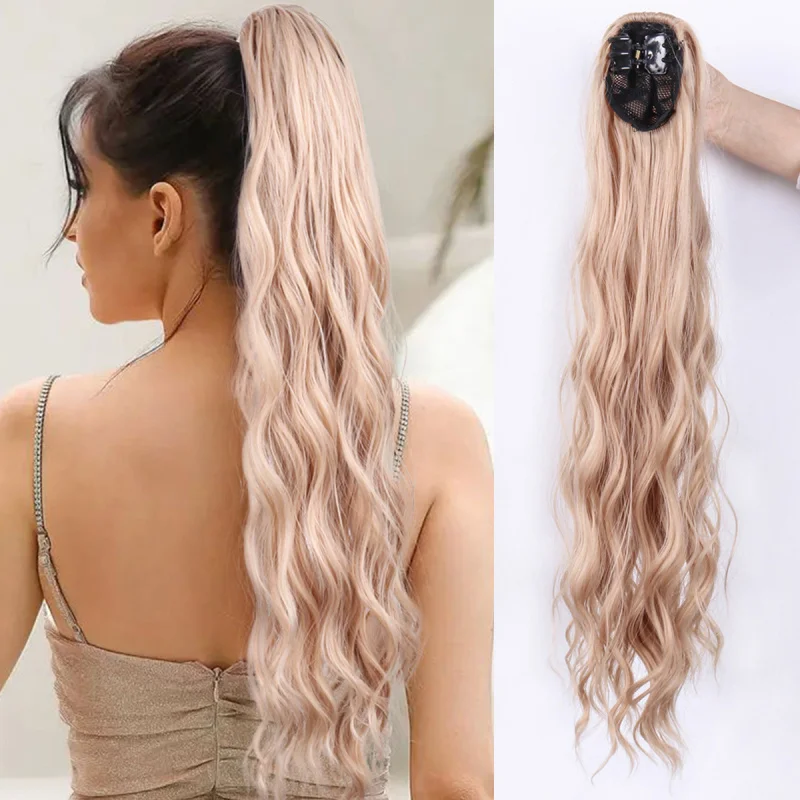 

Новая модель длинного парика-хвоста в европейском и американском стиле с заколкой-крабом для женщин