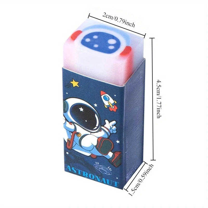 Gomme da cancellare in gelatina simpatico cartone animato da 10 pezzi: disegni vibranti di frutta, fiori e animali, a forma di cubo, gomme da cancellare per studenti e artisti