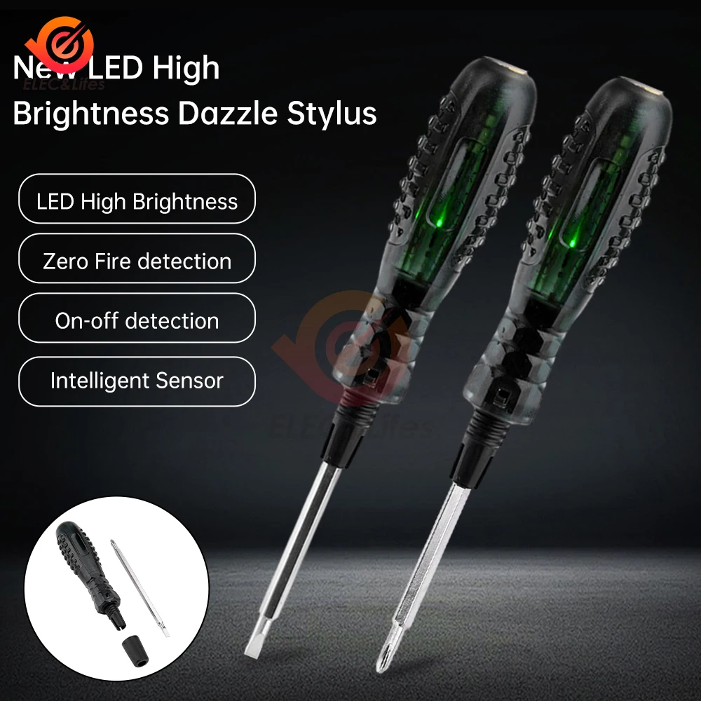 

2Pcs Voltage Tester Pen AC 24-250V Induction Test Pencil Voltmeter Power Detector Electrical Screwdriver Voltage Indicator