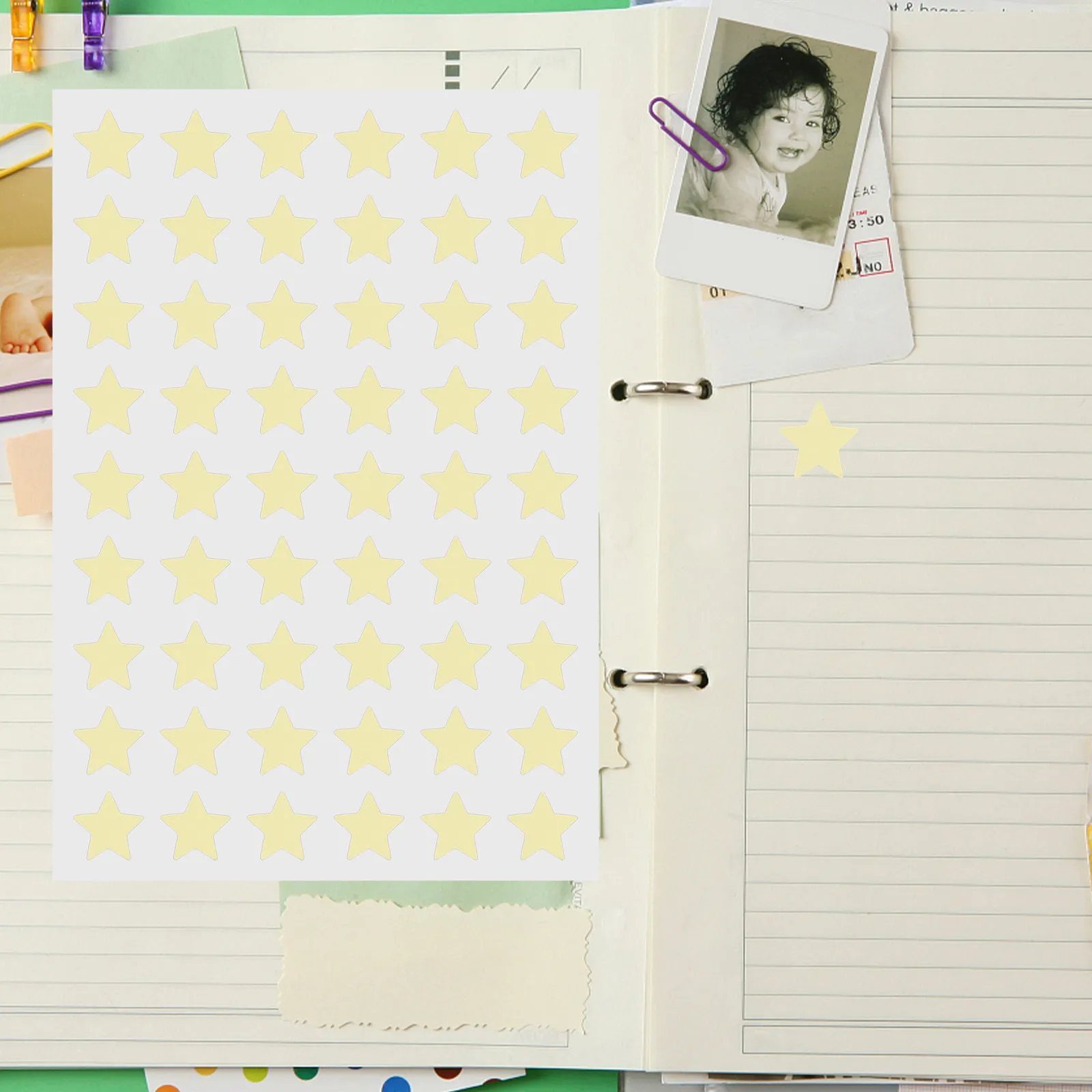 60Sheets Golden Star Stickers Reward Charts Motivational Incentive Removable Classroom Teacher Reward Stickers for School