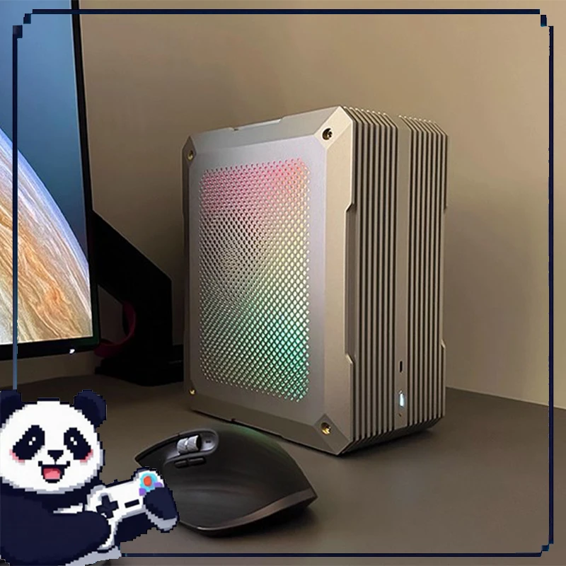 

1u Mini Itx Case Cnc Anode 6 Series Aluminum Alloy Gaming Office Desktop Pc Diy Case Silent Computer Peripheral Accessories Case