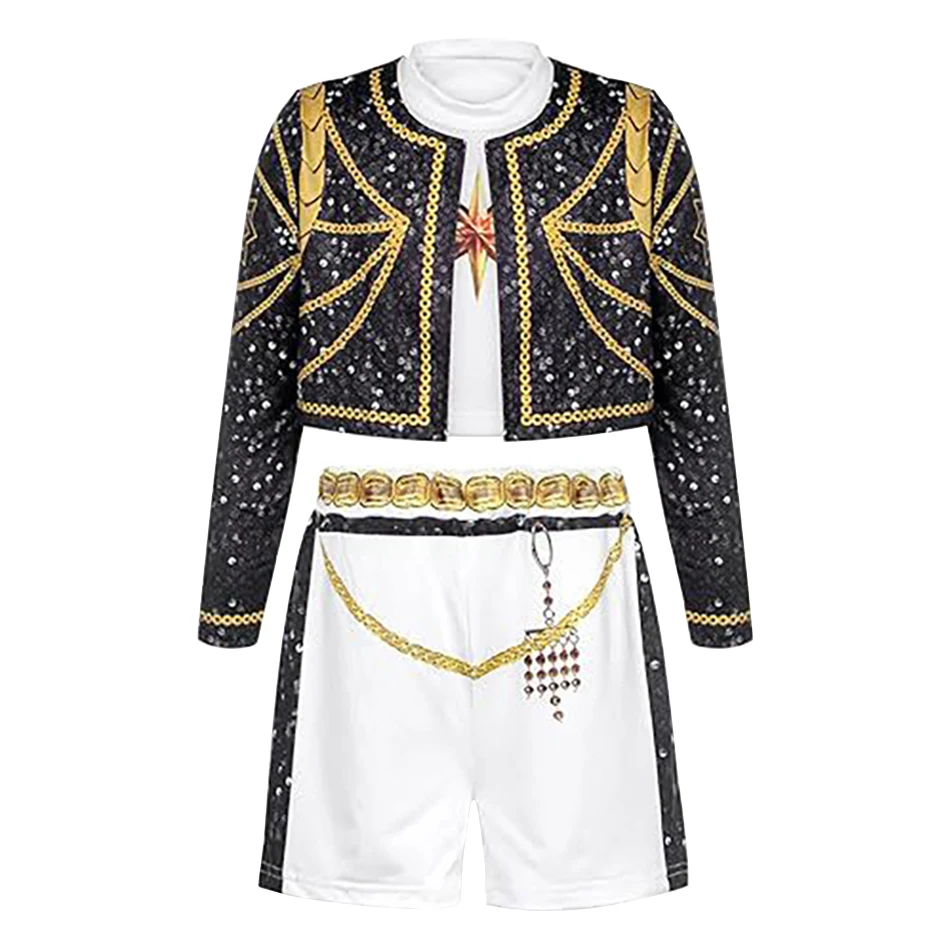 3 قطعة مجموعات الاطفال أزياء الهالوين كرنفال الكرة هنتر فستان عيد الميلاد البوب الفتيات حفلة عيد ميلاد كعكة شيطان تأثيري الملابس #2