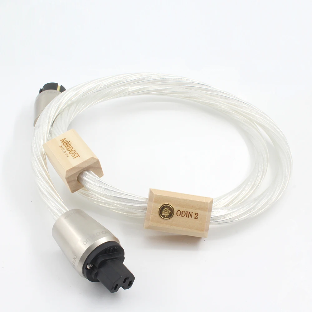 Imagem -06 - Cabo de Alimentação Áudio D538 Hifi Nordost Odin ac Cores Prateado 14awg eu us C15 C19 20a Plug