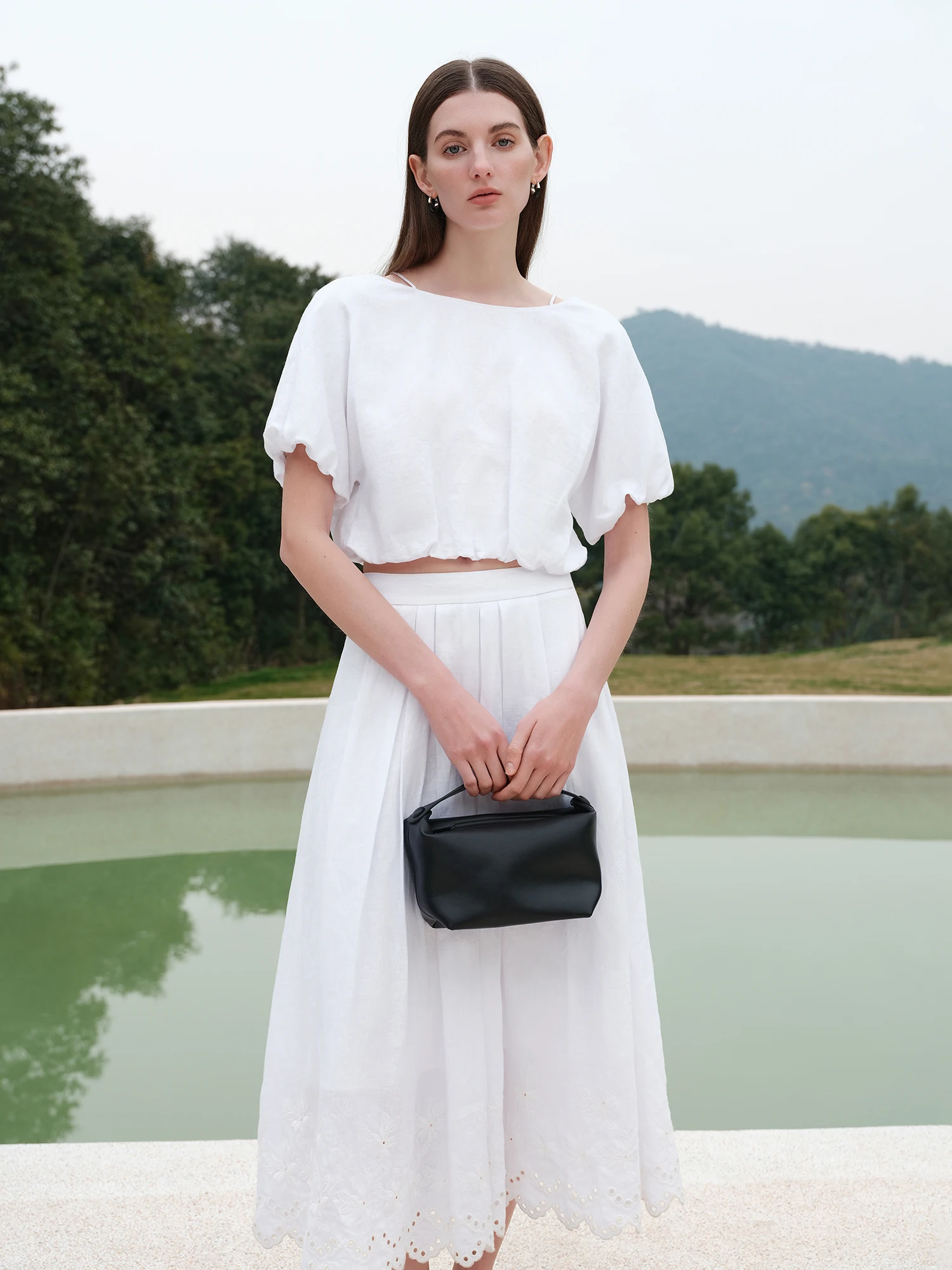 stylish 100 linen dresses aliexpress black Clacive Summer Loose Black Women's Dress 2025 Sexy V-Neck Short Sleeve Mini Dresses Elegant Classic Pleated Solid Female Dress Made with high stylish 100 linen dresses aliexpress